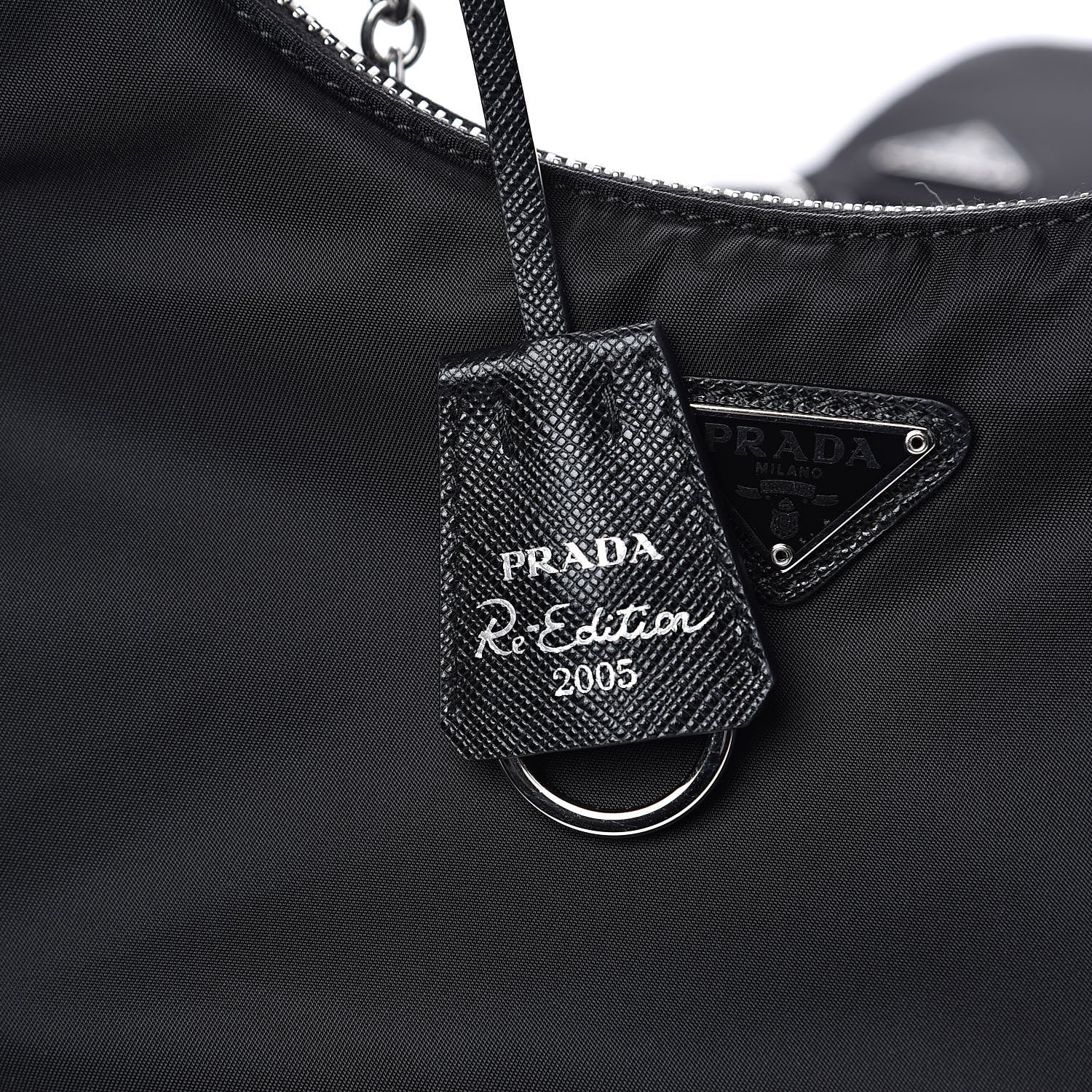 Prada Nylon Re-Edition 2005 Shoulder Bag Black 11 of 12