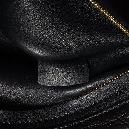 Celine Crocodile Embossed Medium Trapeze Black 7 of 9