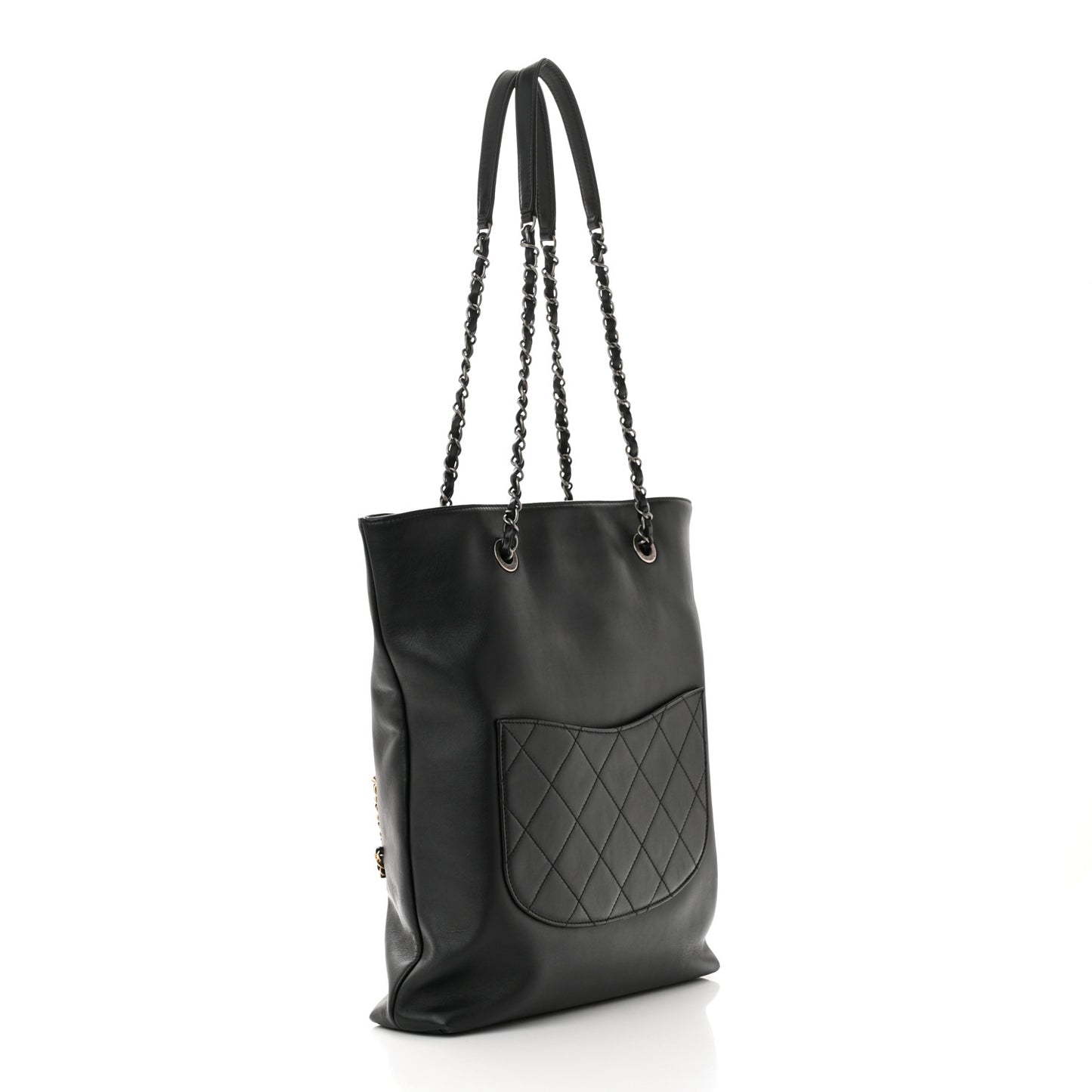 Calfskin Chain 20s Signe Tote Black