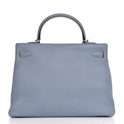 Hermes Togo Kelly Retourne 35 Ciel 7 of 37