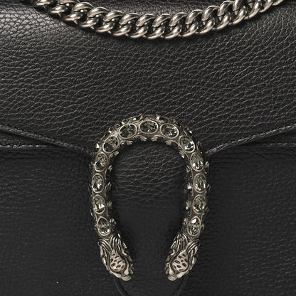 Gucci Pebbled Calfskin Small Dionysus Shoulder Bag Black 9 of 11