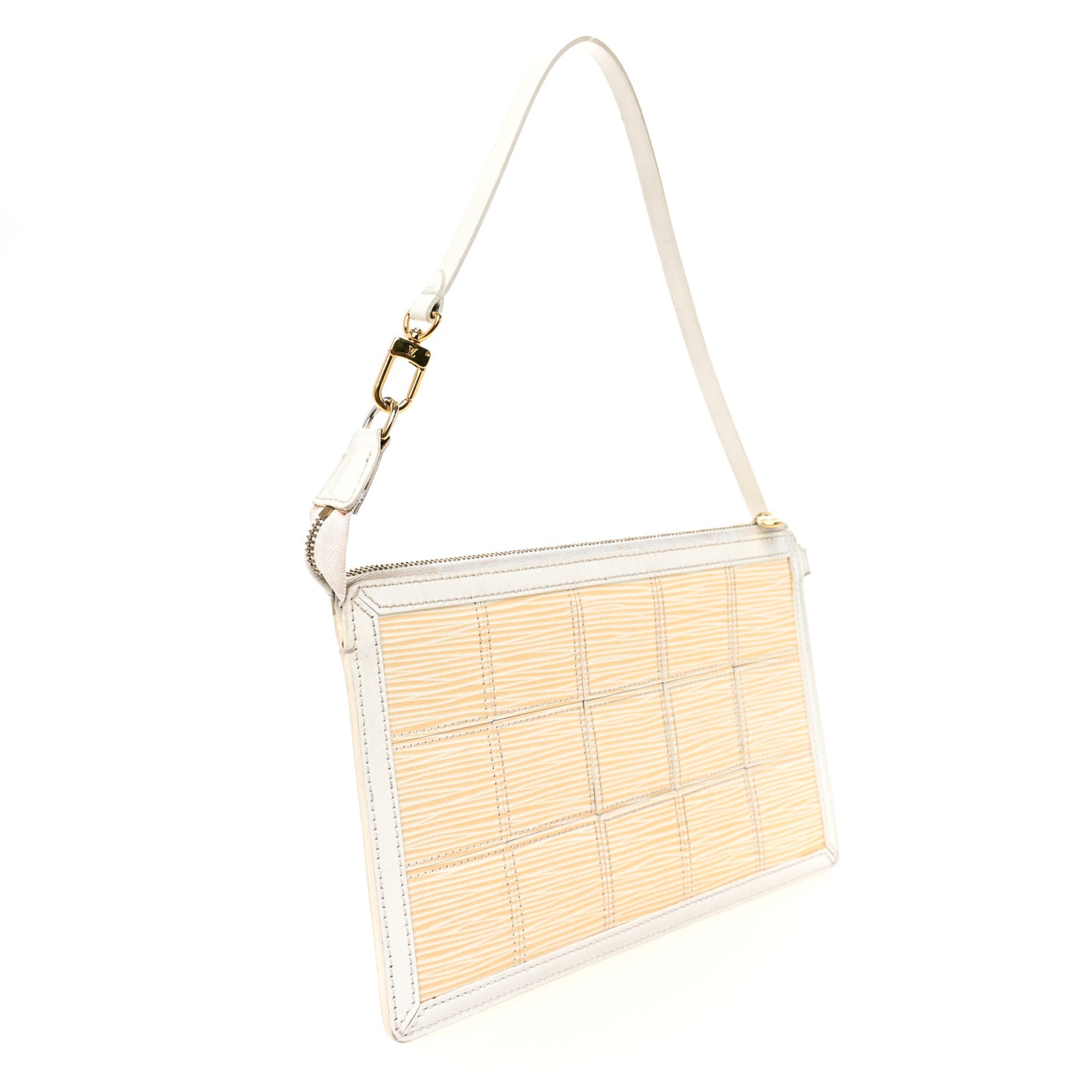 Epi Stretch Delmonico Pochette White