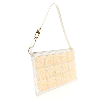 Louis Vuitton Epi Stretch Delmonico Pochette White 3 of 11