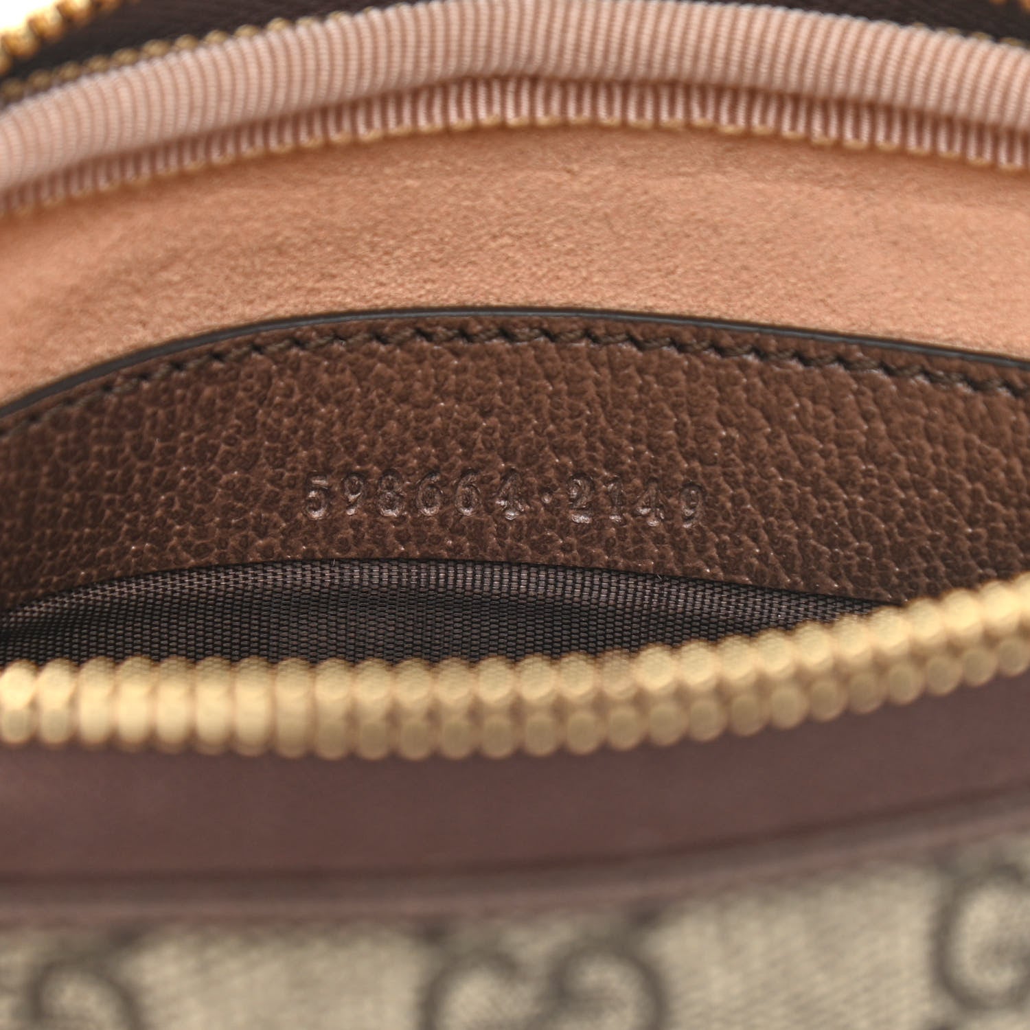Gucci GG Supreme Monogram Web Mini Ophidia GG Bag Brown 7 of 11