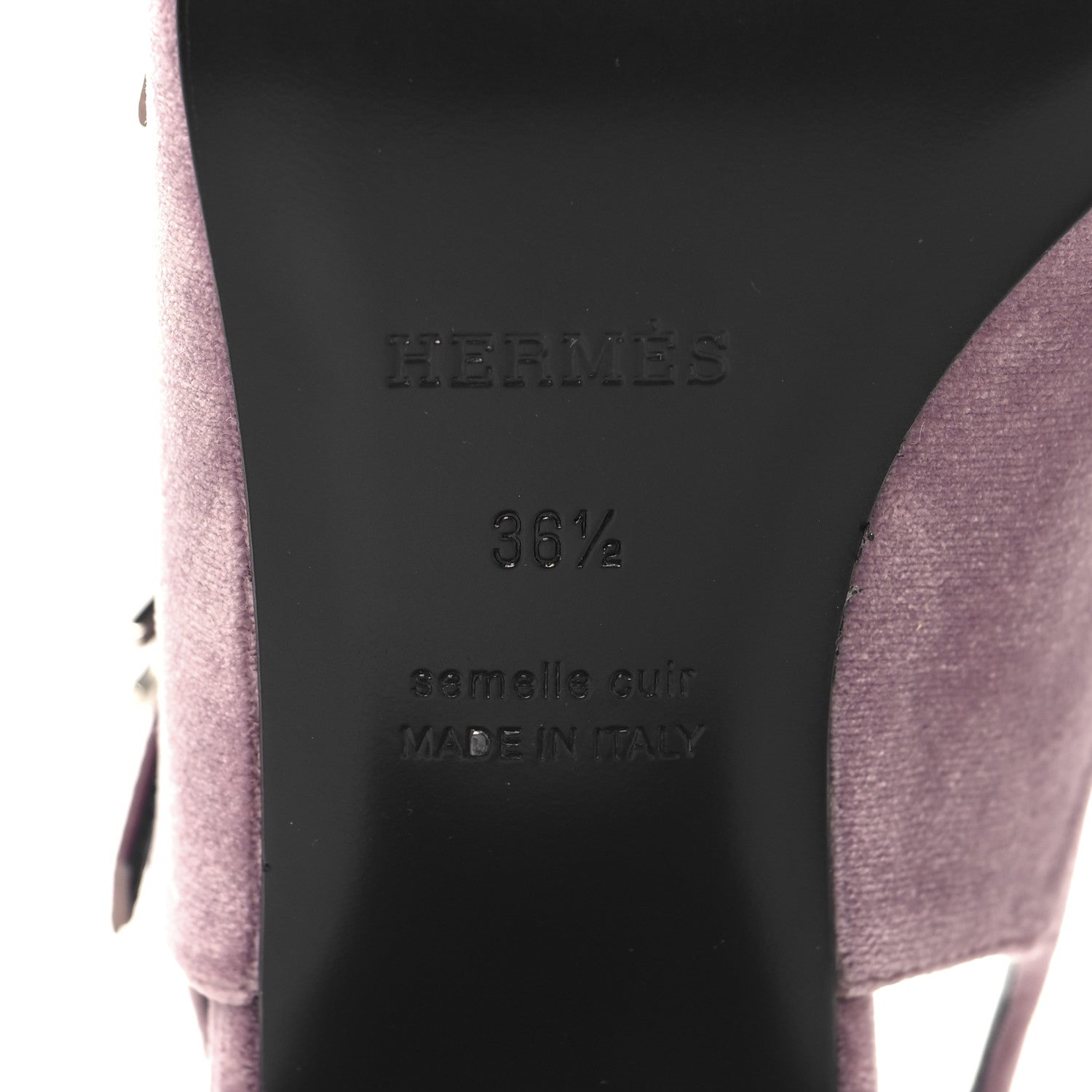 Hermes Velvet Jackie 50 Pumps 36.5 Bruyere 8 of 10