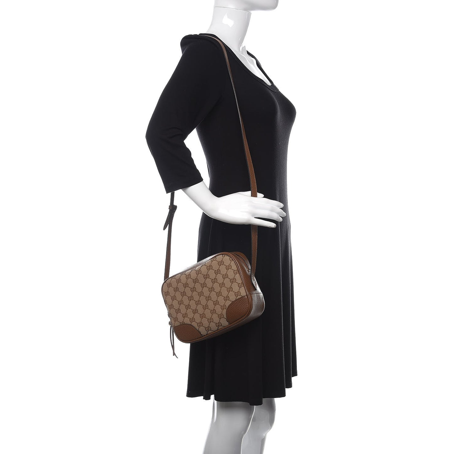 Monogram Mini Bree Messenger Bag Beige Tabacco