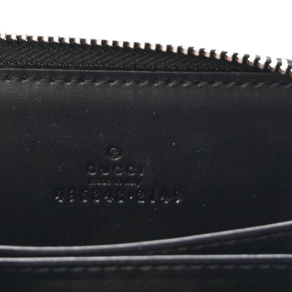 Gucci GG Supreme Monogram Night Courrier Embroidered Zip Around Card Case 6 of 7
