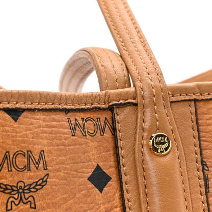 MCM Visetos Medium Liz Reversible Shopper Tote Cognac 26 of 27