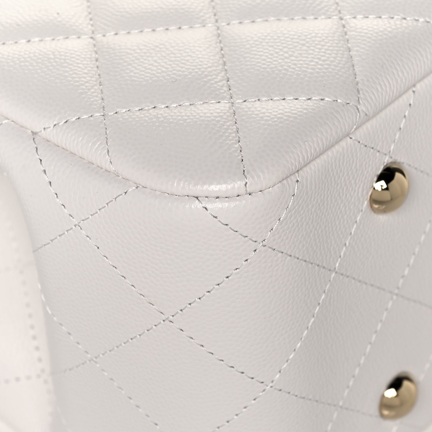 Chanel Caviar Quilted Large Classic Shopping Tote White 11 of 13