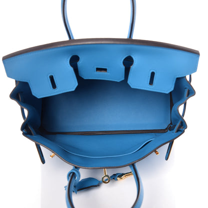 Hermes Swift Birkin 25 Bleu Zanzibar 12 of 33