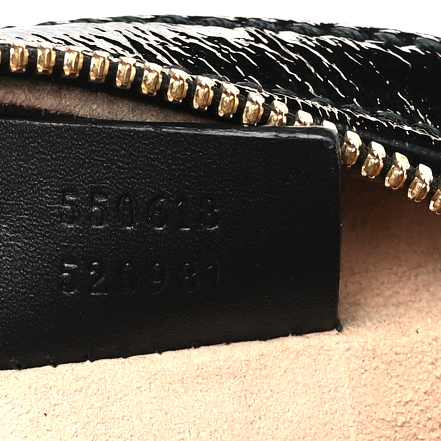 Suede Patent Web Mini Ophidia Round Shoulder Bag Black