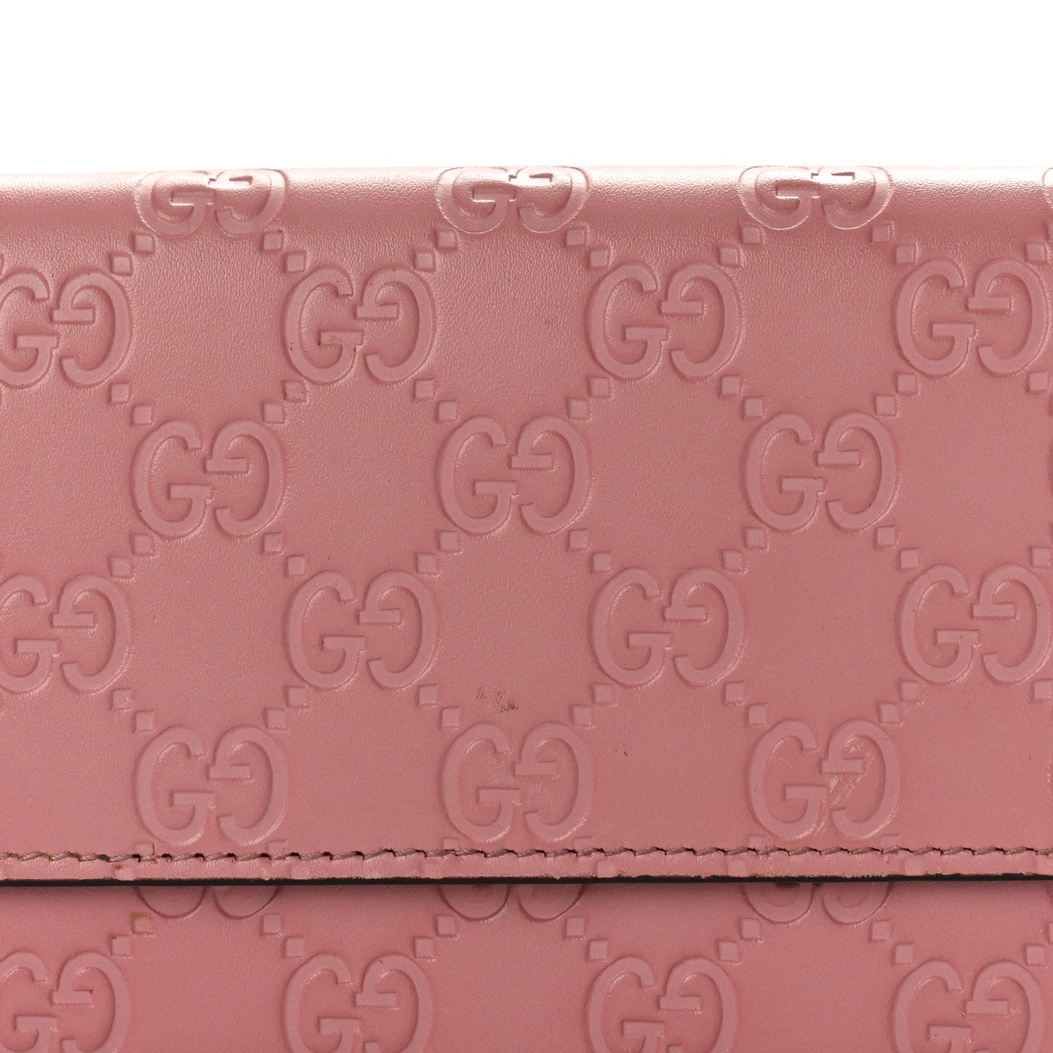 Gucci Guccissima Continental Flap Wallet Pink 8 of 10