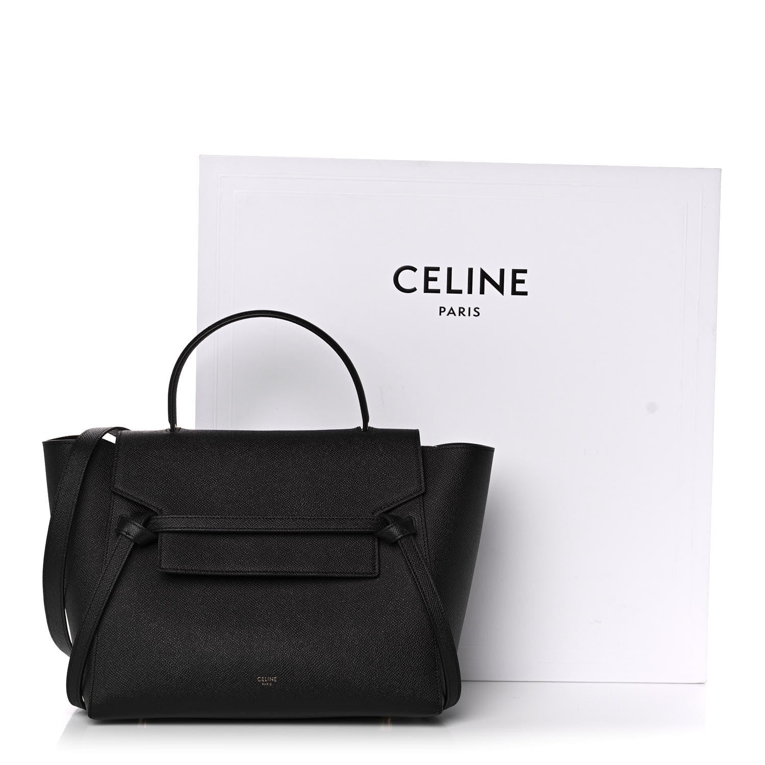 Celine Grained Calfskin Mini Belt Bag Black 11 of 11