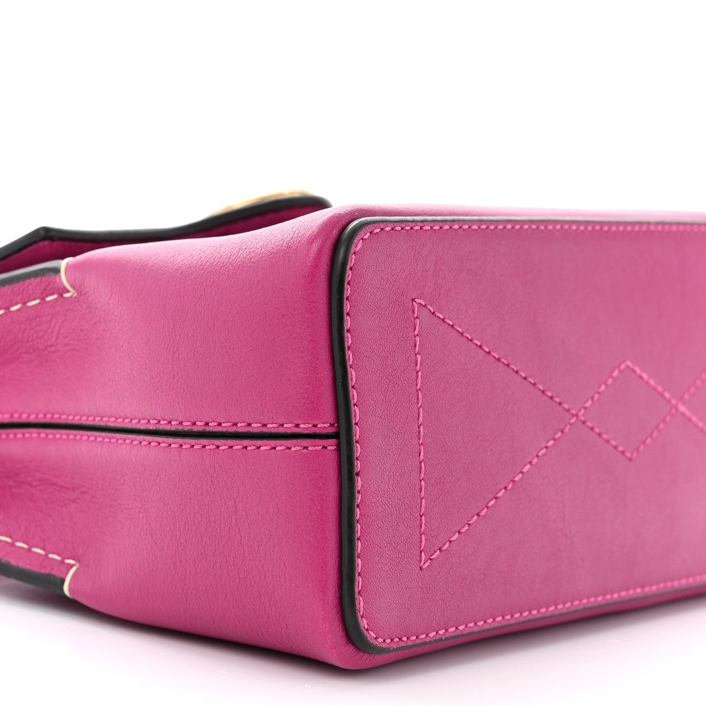 Small Classic Grain Calfskin Micro Seaton Pink