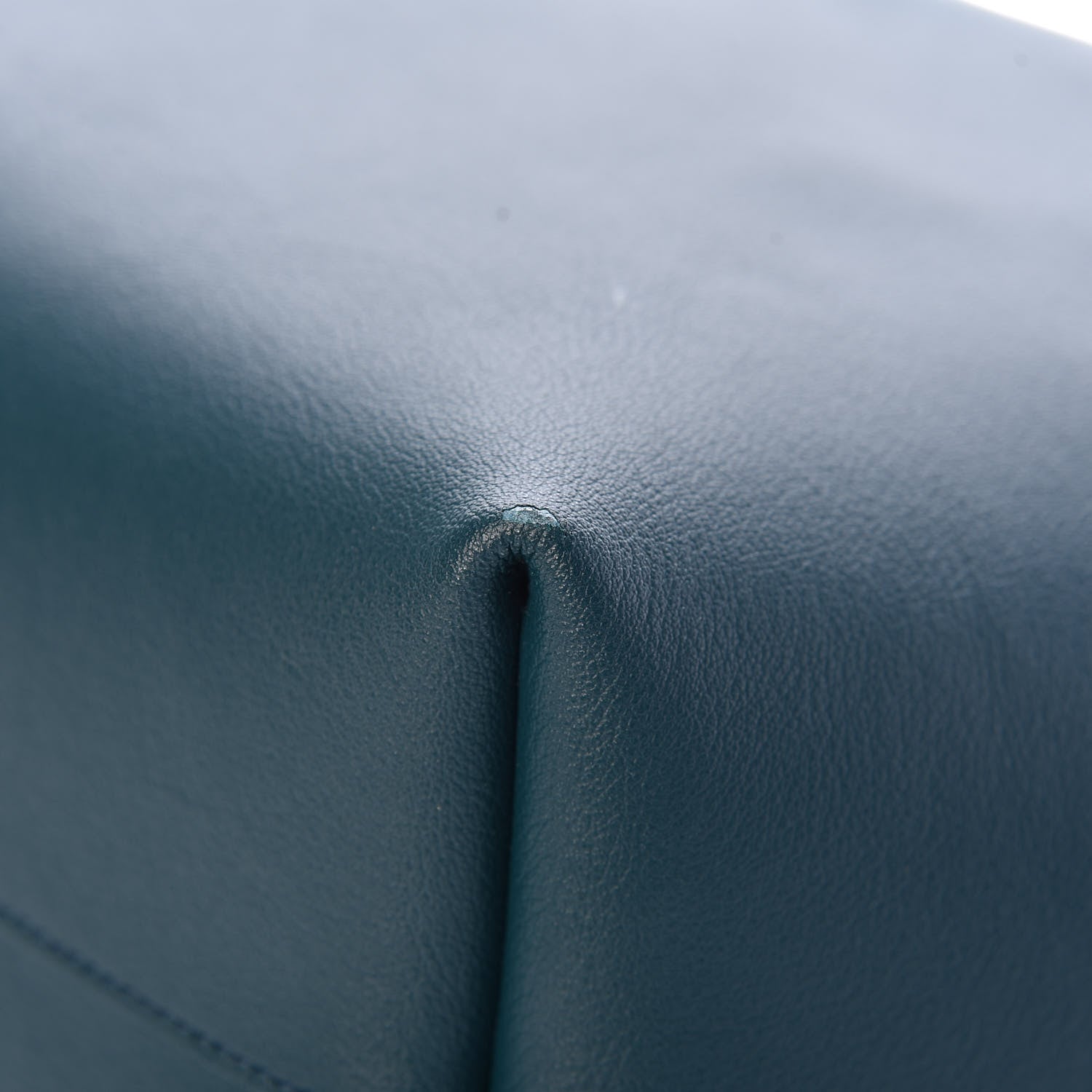 Saint Laurent Calfskin Large Shopping Tote Dark Turquoise 11 of 12