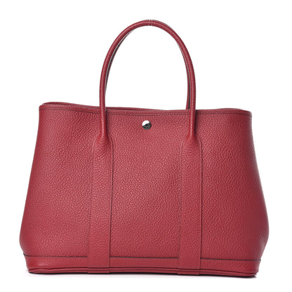 Hermes Vache Country Garden Party 36 MM Rouge Grenat 1 of 10