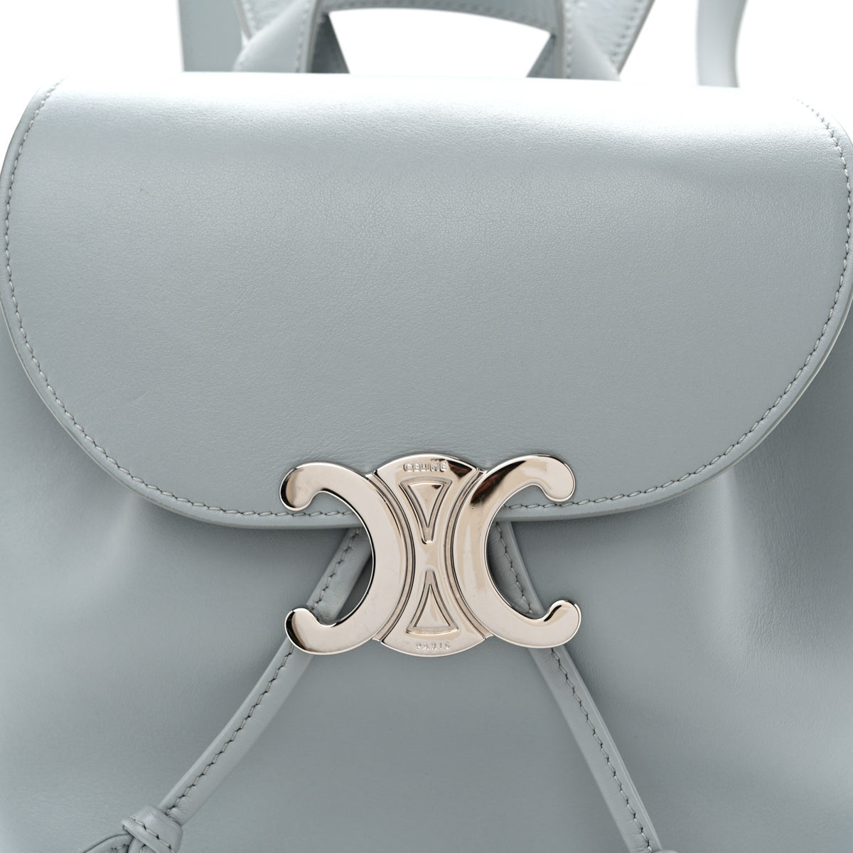 Triomphe Calfskin Bonnie Backpack Ice Blue