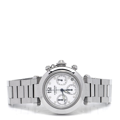 Cartier Stainless Steel 35mm Pasha C Chronograph Automatic Watch 2 of 4