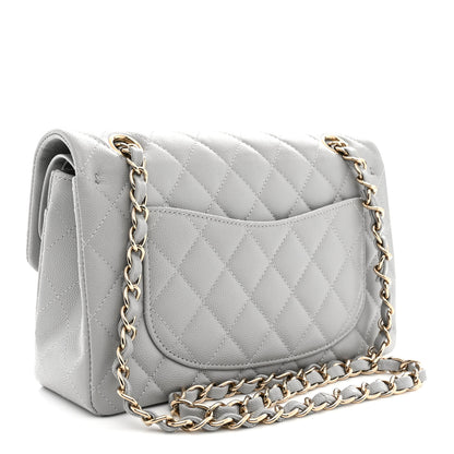 Chanel Caviar Quilted Small Double Flap Grey 3 of 10