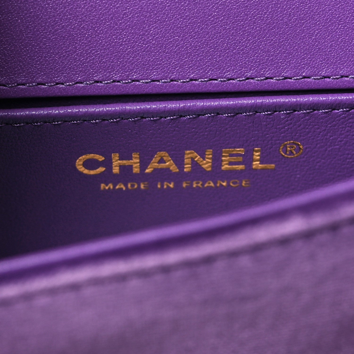 Chanel Velvet Quilted Small Boy Messenger Bag Purple 6 of 11