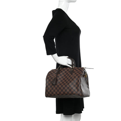 Louis Vuitton Damier Ebene Speedy 30 2 of 9