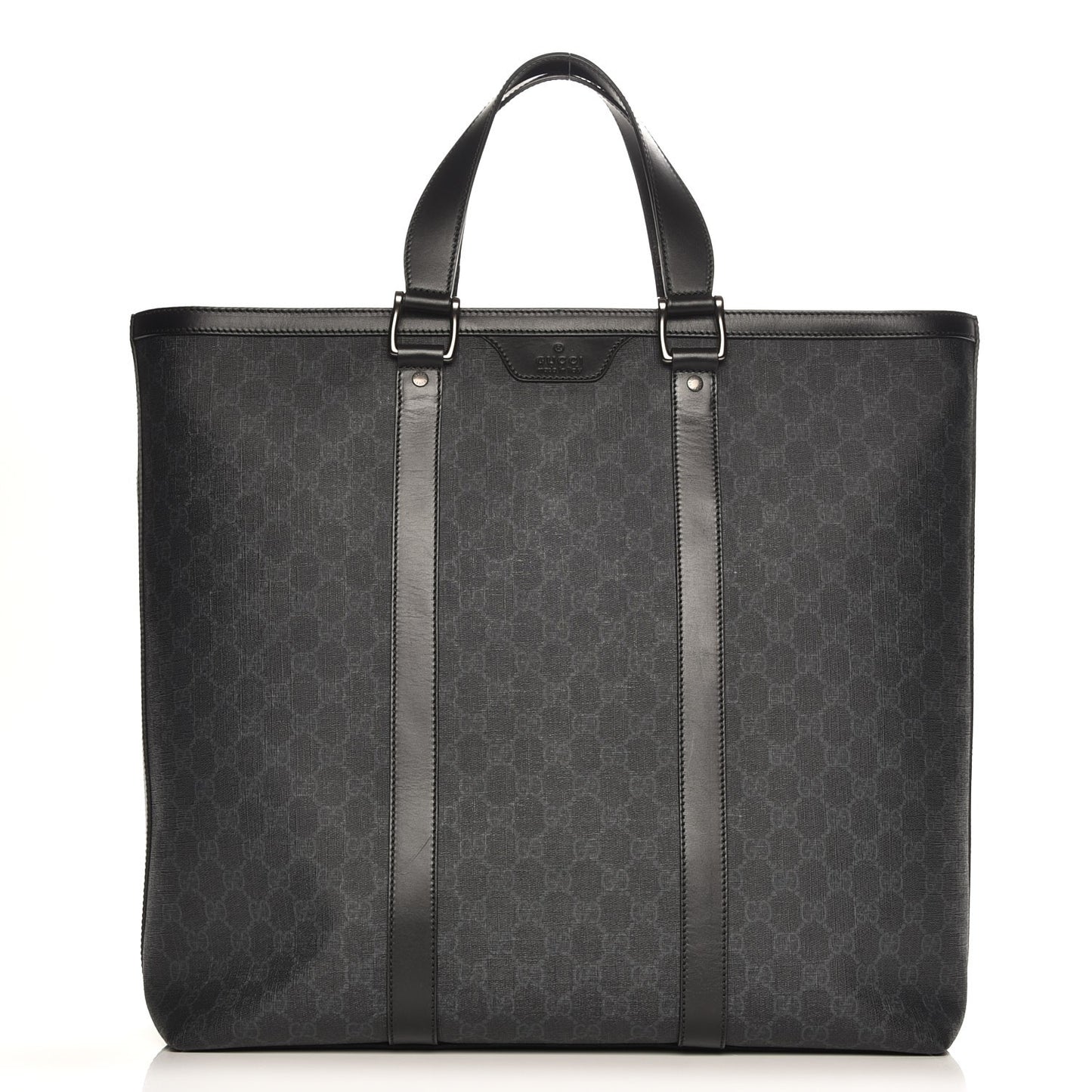 GG Supreme Monogram Tote Black Grey