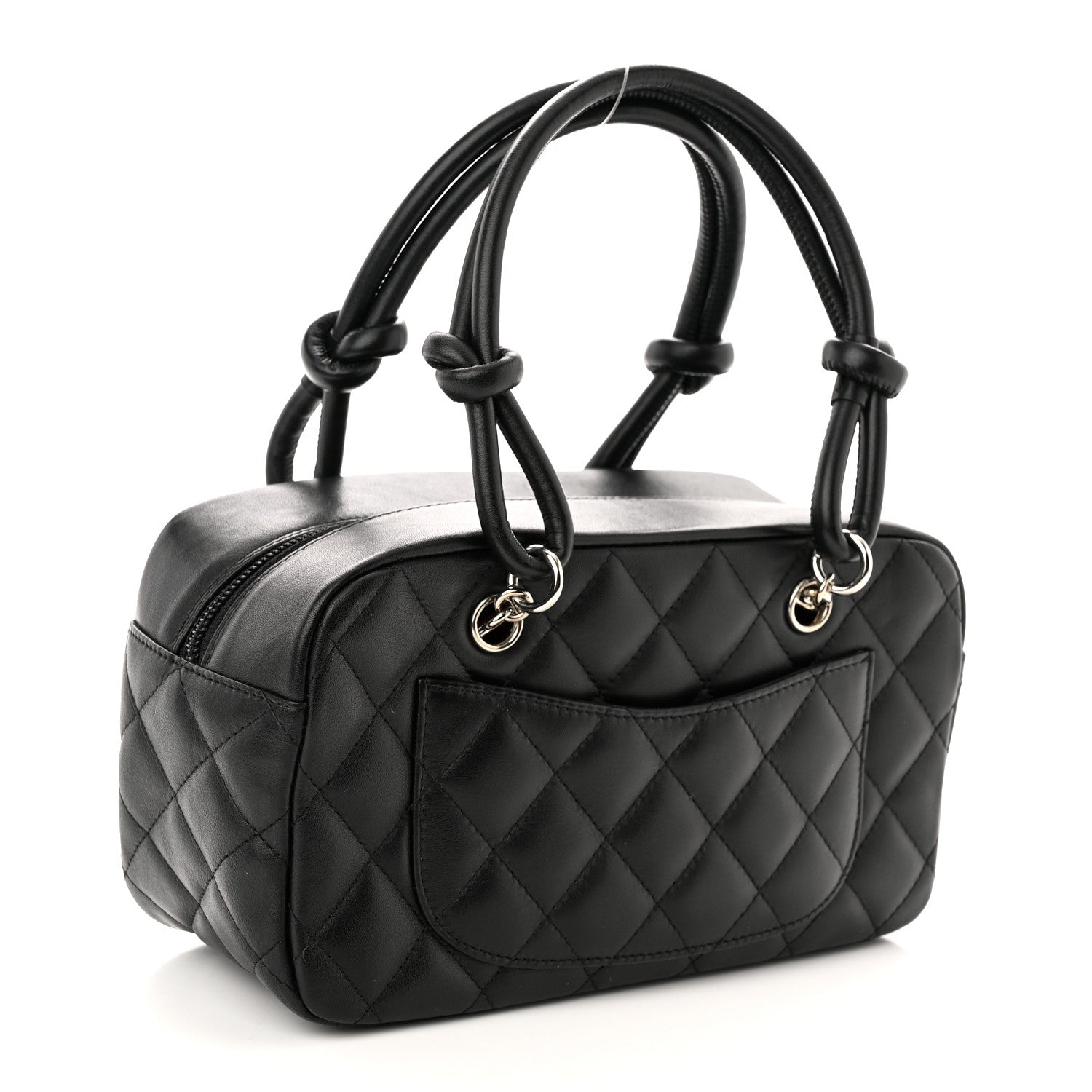 Chanel Calfskin Quilted Small Cambon Bowler Black 3 of 10