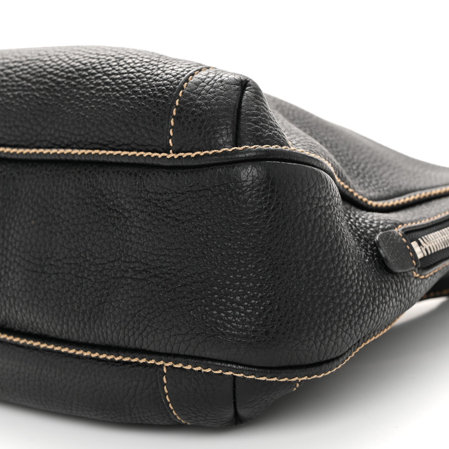 Chanel Grained Calfskin Tassel Hobo Black 10 of 13