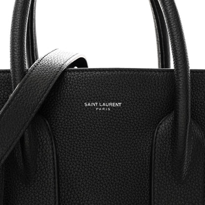 Saint Laurent Grained Calfskin Small Supple Sac De Jour Black 7 of 10