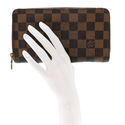 Louis Vuitton Damier Ebene Porte-Monnaie Zippy Wallet 2 of 12
