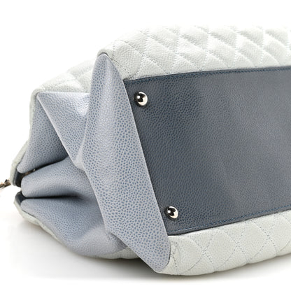 Chanel Caviar Quilted Large Just Mademoiselle Bowling Bag Light Blue 9 of 10