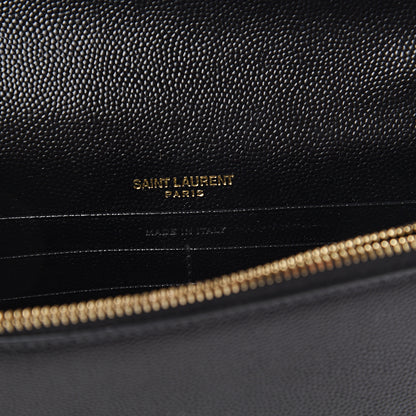 Saint Laurent Grain De Poudre Classic Monogram Kate Tassel Chain Wallet Black 5 of 7