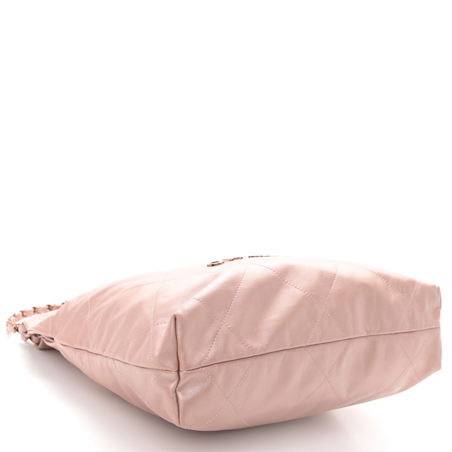 Chanel Metallic Calfskin Quilted Small Chanel 22 Pink 5 of 12