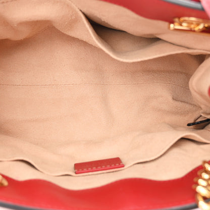 Gucci Guccissima Small Padlock Tote Red 5 of 11