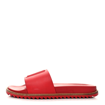 Fendi PVC Logo Mens Slide Sandals 10 Rosso 1 of 8