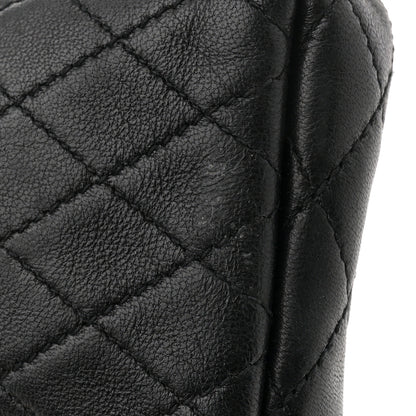 Saint Laurent Lambskin Quilted Gaby Zipped Pouch Black 11 of 12