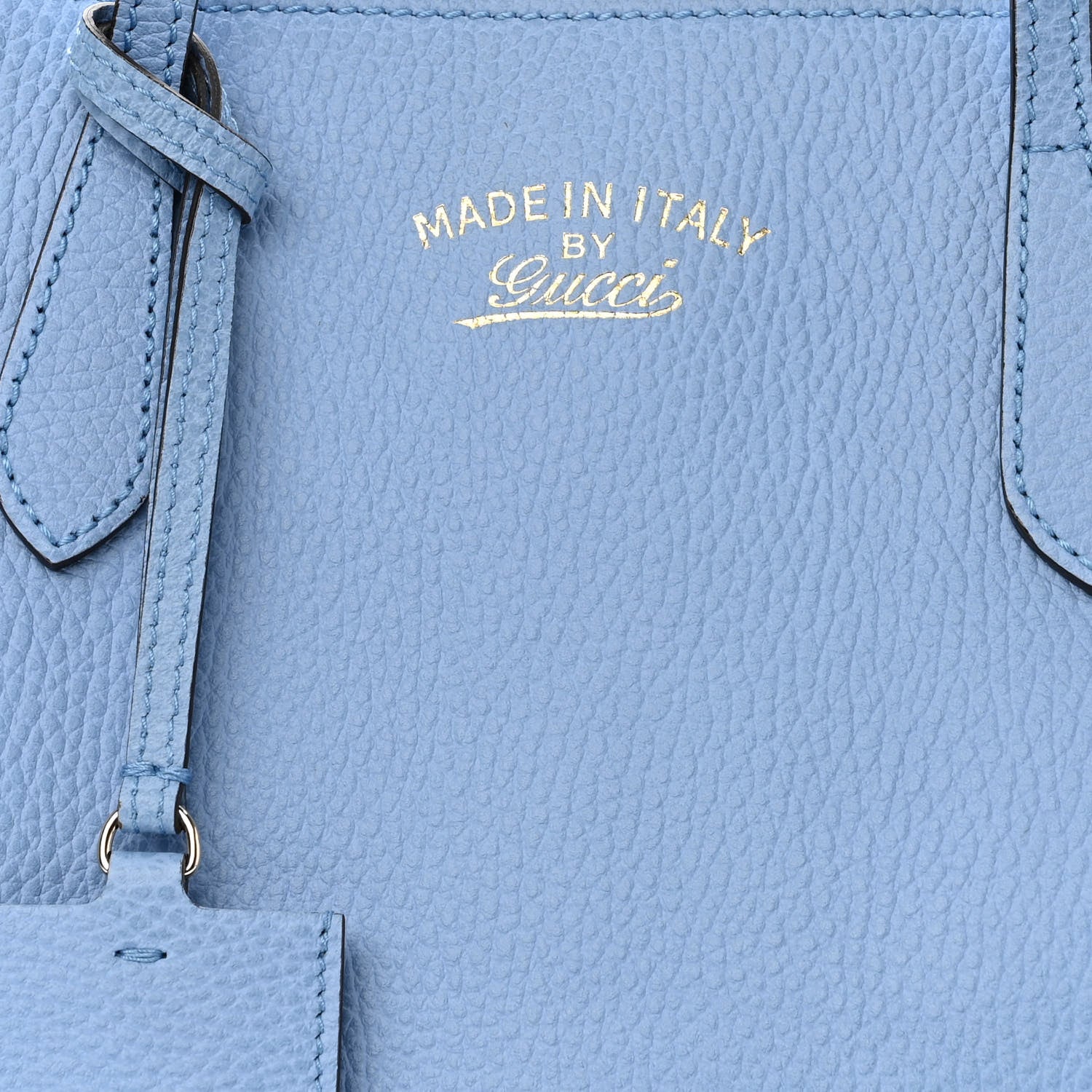 Gucci Dollar Calfskin Small Swing Tote Mineral Blue 6 of 8