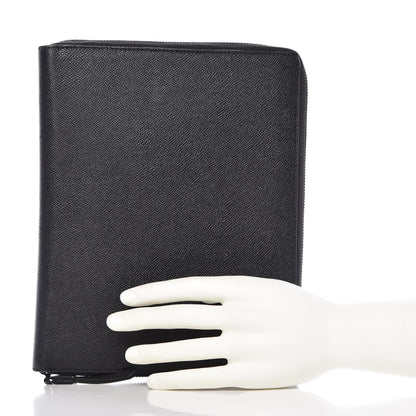 Burberry Grainy Calfskin Zip Tablet iPad Case Black 2 of 10