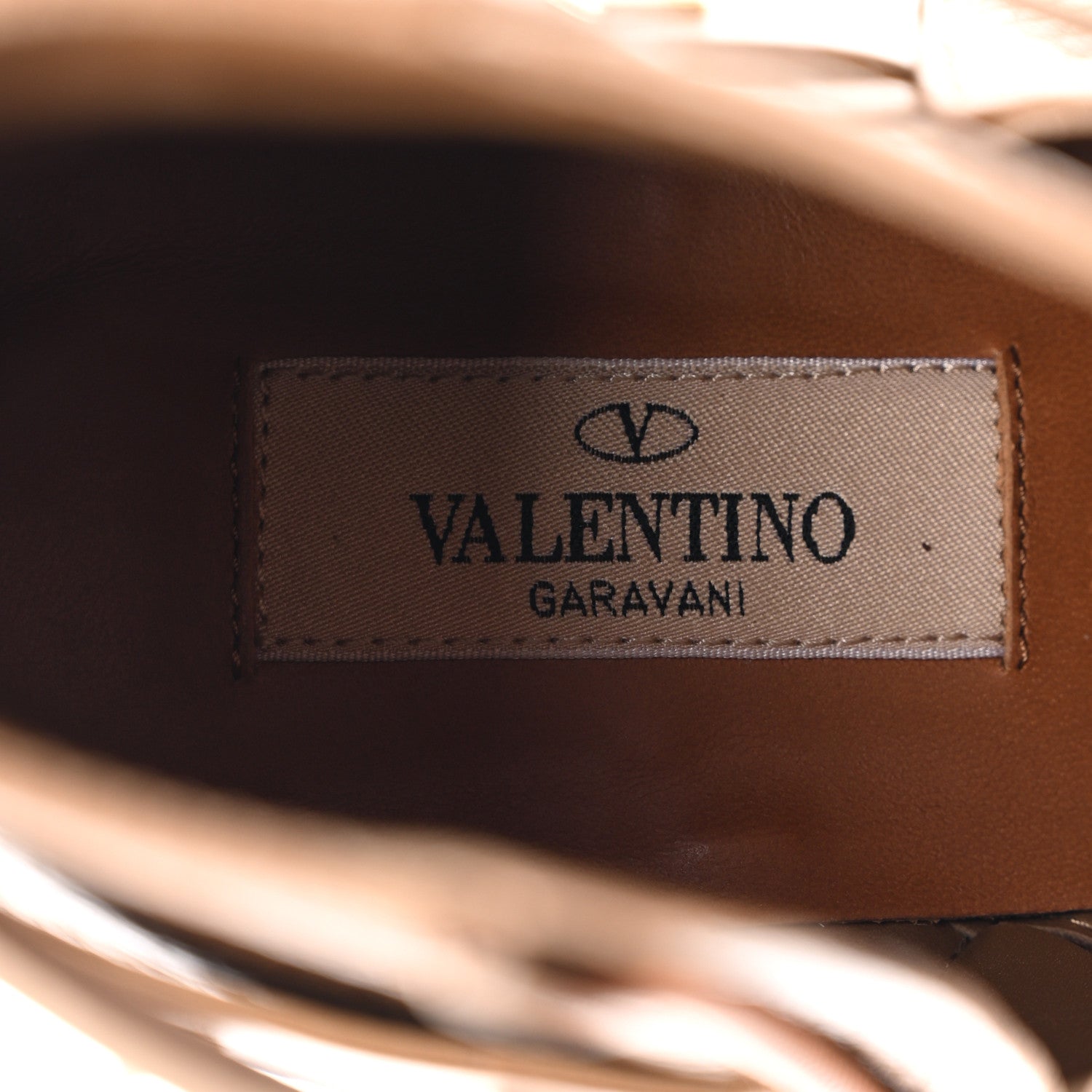 Valentino Garavani Grained Calfskin Rockstud Single Buckle 35mm Cowboy Ankle Boots 39.5 Nocciola 7 of 9