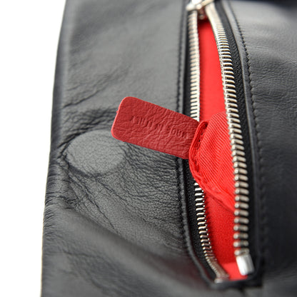 Christian Louboutin Calfskin Studded Sweet Charity Optic Clutch Black 10 of 10
