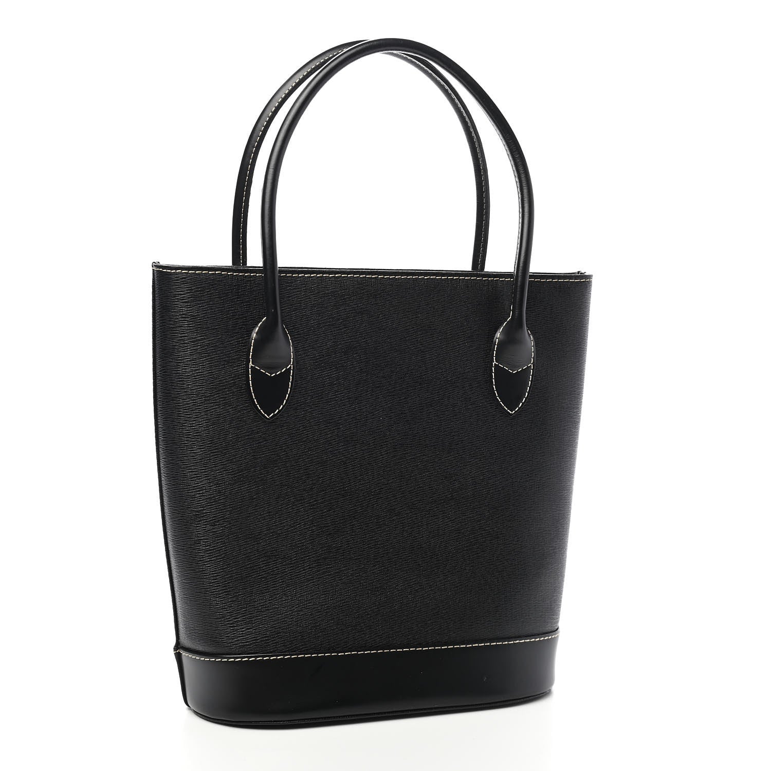 Burberry Saffiano Top Handle Bag Black 3 of 13