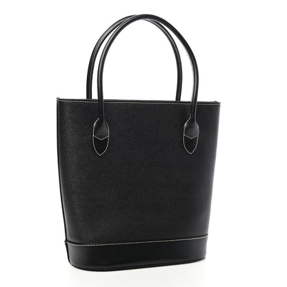 Burberry Saffiano Top Handle Bag Black 3 of 13