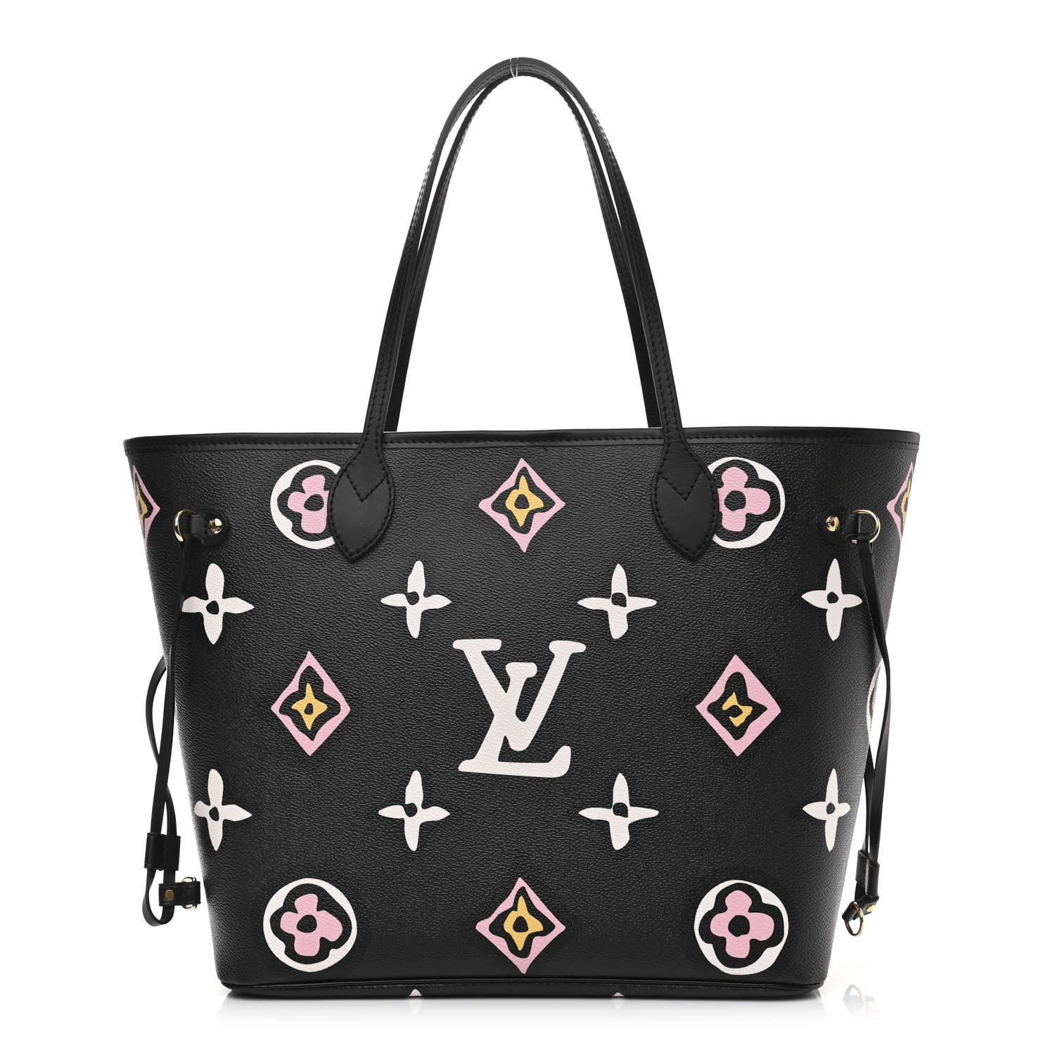 Louis Vuitton Monogram Giant Wild At Heart Neverfull MM Black 3 of 10