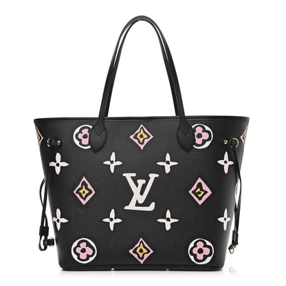 Louis Vuitton Monogram Giant Wild At Heart Neverfull MM Black 3 of 10