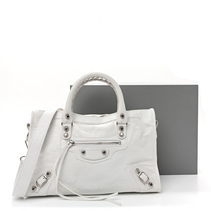 Balenciaga Agneau Arena Silver Hardware Small Le City Optic White 11 of 11
