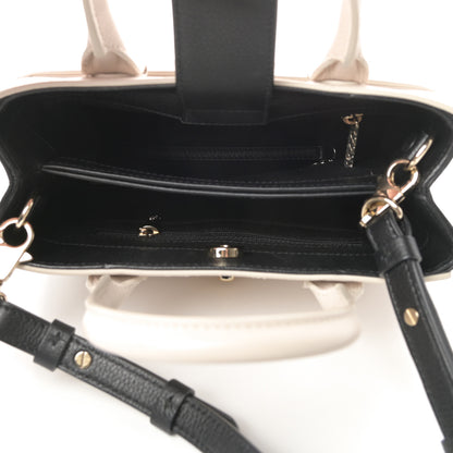 Chanel Grained Calfskin Mini Bi-Color Neo Executive Shopper Tote Beige Black 5 of 10