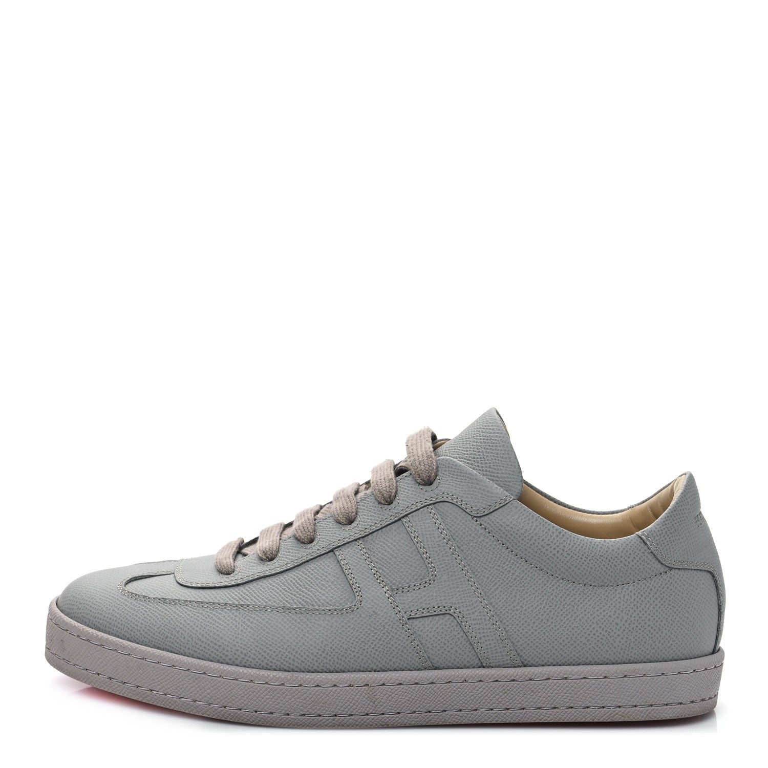 Hermes Epsom Mens Boomerang Sneakers 42 Gris Mouette 1 of 7