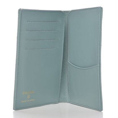 Chanel Caviar Quilted Passport Holder Blue 5 of 8