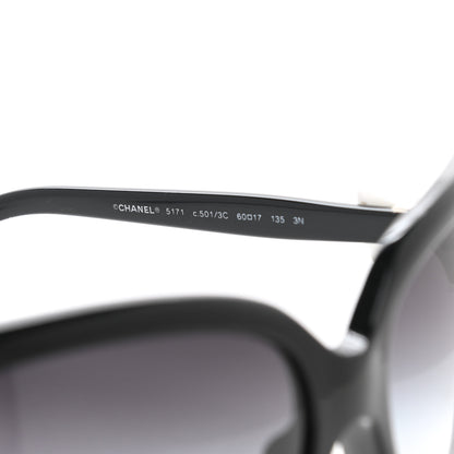 Chanel Acetate CC Bow Sunglasses 5171 Black White 5 of 7