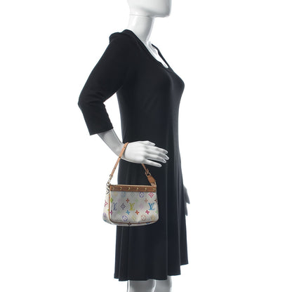 Louis Vuitton Monogram Multicolor Pochette Accessories White 2 of 10